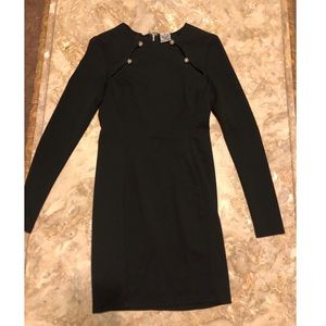 black dress with cut outs